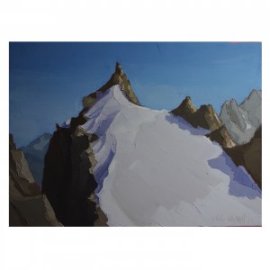 L’AIGUILLE  AU SOMMET 100×73