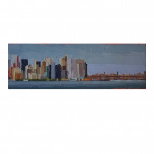 AU LOIN LE PONT DE BROOKLYN 75×25 vendu