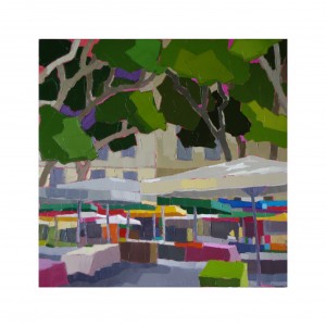 PLACE DE MARCHE A AIX EN PROVENCE 70×70 vendu