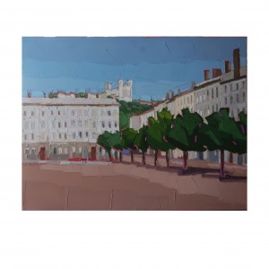 LA PLACE DE LYON 65×50 vendu