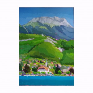 TALLOIRES ET LE LANFONNET 65X92 vendu