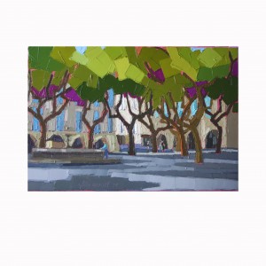 UZES LA PLACE AUX HERBES 73×50