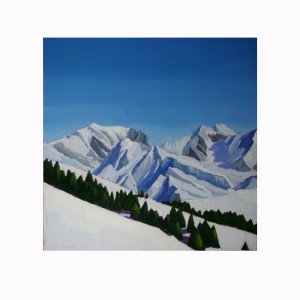 MAJESTUEUX MONT BLANC 80×80 vendu