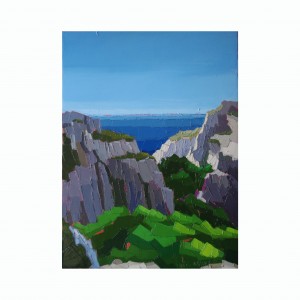 BALADE DANS LES CALANQUES 60×81 vendu