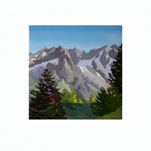 LE TOUR DU MONT BLANC 70×70 vendu