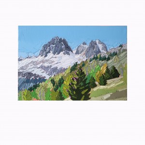 LES AIGUILLES ROUGES 55×38 vendu