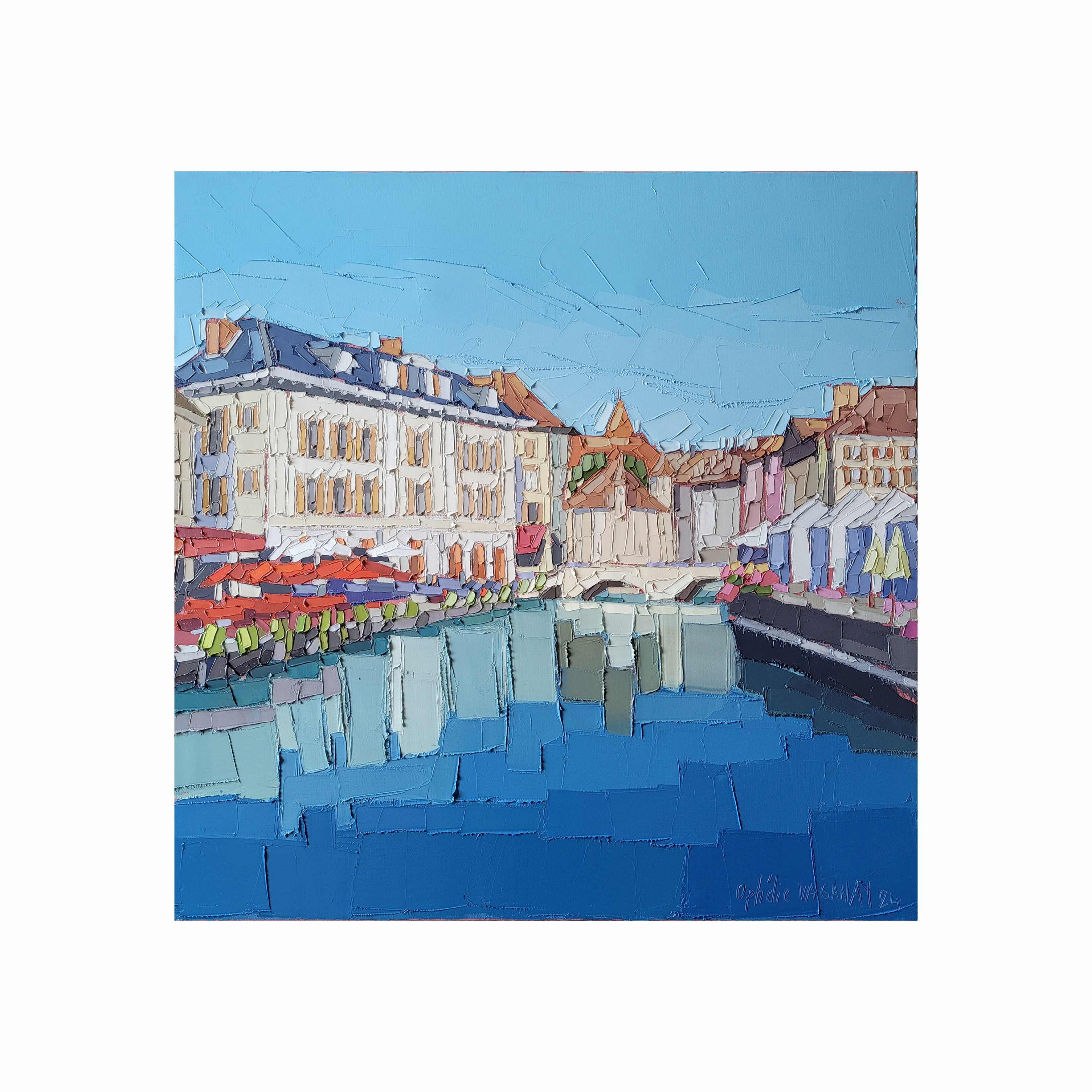 LE CANAL D’ANNECY 60×60