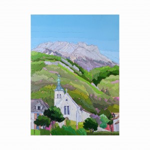 TALLOIRES ET SON CLOCHER 60×81