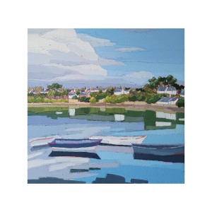 EN ALLANT A L’ILE AUX MOINES 70X70
