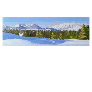 LA CHAINE DES ARAVIS VUE DES SAISIES 75×25