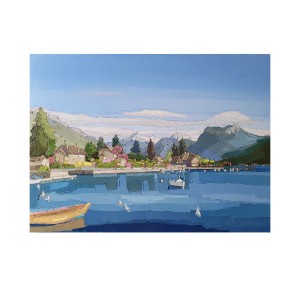 TALLOIRES ET SA BAIE 80×61