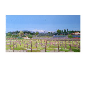 AU LOIN LE VENTOUX 80×40