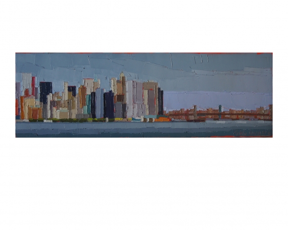 AU LOIN LE PONT DE BROOKLYN 75×25 vendu