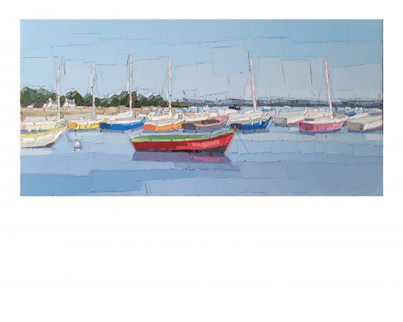 LA BARQUE ROUGE 80×40