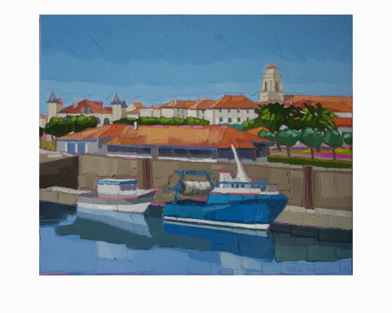 LE PORT DE SAINT JEAN DE LUZ 65×54 vendu