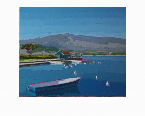 L’EMBARCADERE DU PORT DE TALLOIRES 55×46 vendu