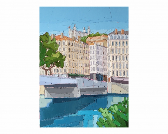 LYON QUARTIER SAINT PAUL 54×73 vendu