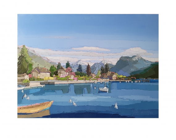 TALLOIRES ET SA BAIE 80×61